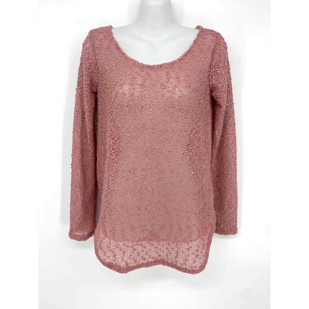 Sweet Claire open knit long sleeve sweater NEW